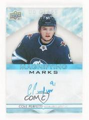 Cole Perfetti Hockey Cards 2021 Upper Deck Ovation UD Glass Magnifying Marks Autographs Prices