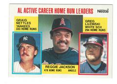 AL Active Career Home Run Leaders Baseball Cards 1984 Topps Nestle Prices