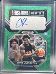Chris Livingston [Choice Green] #SS-CLV Basketball Cards 2023 Panini Prizm Draft Picks Sensational Signatures Prices