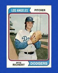 Pete Richert #348 Baseball Cards 1974 Topps Prices