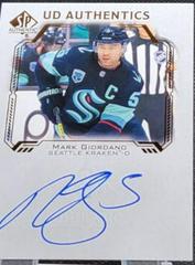 Mark Giordano Hockey Cards 2021 SP Authentic UD Autographs Prices