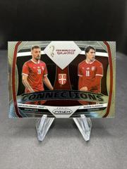 Dusan Vlahovic, Sergej Milinkovic Savic Soccer Cards 2022 Panini Prizm World Cup Connections Prices