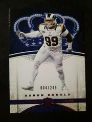 Aaron Donald [Pink] #75 Football Cards 2017 Panini Crown Royale Prices