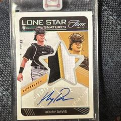 Henry Davis [Gold] Baseball Cards 2022 Panini Three and Two Lone Star Signatures Prices