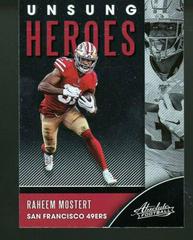 Raheem Mostert #UH-RM Football Cards 2020 Panini Absolute Unsung Heroes Prices