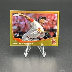 Carlos Martinez [Gold Refractor] #107 Baseball Cards 2013 Topps Chrome Prices
