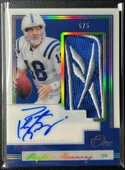 Peyton Manning [Patch Autograph Gold] #149 Football Cards 2018 Panini One Prices