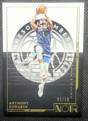 Anthony Edwards [Gold] #114 Basketball Cards 2021 Panini Noir Prices