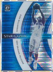 Zion Williamson [Blue Pulsar] #4 Basketball Cards 2021 Panini Donruss Optic Star Gazing Prices