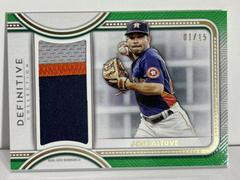 Jose Altuve [Green] Baseball Cards 2022 Topps Definitive Jumbo Relic Collection Prices
