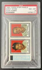 Early Wynn [Glen Hobbie] Baseball Cards 1962 Topps Stamp Panels Prices