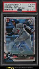 Cristian Pache [Autograph] Baseball Cards 2018 Topps Holiday Bowman Prices