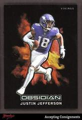 Justin Jefferson #9 Football Cards 2023 Panini Obsidian Black Color Blast Prices