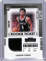 Cameron Thomas Basketball Cards 2021 Panini Contenders Rookie Ticket Swatches Prices