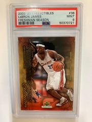 LeBron James #36 Basketball Cards 2003 UD Collectibles Freshman Season Prices