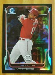 Joey Votto [Black Static Refractor] Baseball Cards 2014 Bowman Chrome Prices