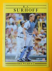 B. J. Surhoff #598 Baseball Cards 1991 Fleer Prices