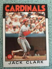 Jack Clark #350 Baseball Cards 1986 Topps Prices