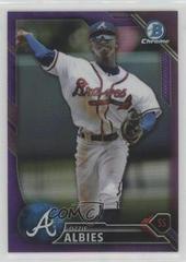 Ozzie Albies [Chrome Purple Refractor] #BCP110 Baseball Cards 2016 Bowman Prospects Prices