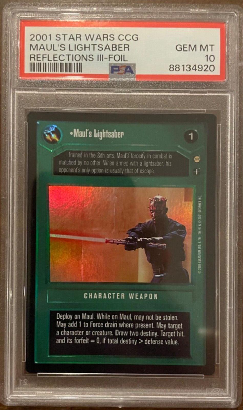 Maul's Lightsaber [Foil] Star Wars CCG Reflections III