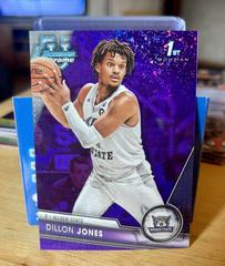 Dillon Jones [Purple] #1 Basketball Cards 2023 Bowman Chrome University Prices