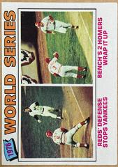 World Ser. Gm. 3 & 4 [Johnny Bench] #412 Baseball Cards 1977 Topps Prices