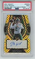 Zach Wilson [Gold Die Cut] #RS-ZWI Football Cards 2021 Panini Select Rookie Signatures Prices