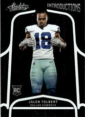 Jalen Tolbert #INT-19 Football Cards 2022 Panini Absolute Introductions Prices