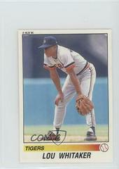 Lou Whitaker #71 Baseball Cards 1990 Panini Stickers Prices