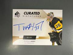 Tristan Jarry Hockey Cards 2022 SP Authentic Curated Signatures Prices