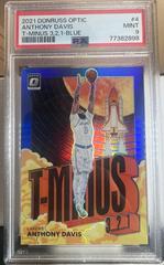 Anthony Davis [Blue] Basketball Cards 2021 Panini Donruss Optic T Minus 3 2 1 Prices