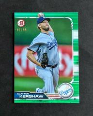 Clayton Kershaw [Green] Baseball Cards 2019 Bowman Prices
