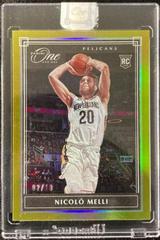 Nicolo Melli [Gold] #104 Basketball Cards 2019 Panini One and One Prices