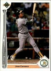 Jose Canseco #SS4 Baseball Cards 1991 Upper Deck Silver Sluggers Prices