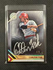 Carlton Fisk [Black] Baseball Cards 2023 Topps Museum Collection Framed Autographs Prices
