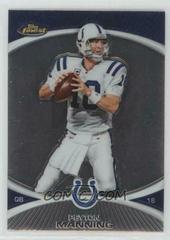 Peyton Manning #10 Football Cards 2010 Topps Finest Prices