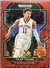 Trae Young [Red Shimmer] Basketball Cards 2022 Panini Prizm Draft Picks Prices