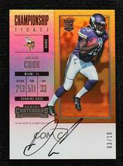 Dalvin Cook [Autograph Championship Ticket] #309 Football Cards 2017 Panini Contenders Prices