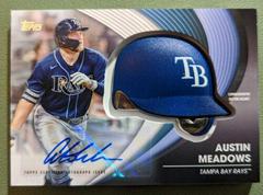 Austin Meadows [Autograph] #BH-AM Baseball Cards 2022 Topps Batting Helmet Relic Prices