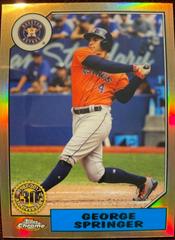 George Springer #87T-12 Baseball Cards 2017 Topps Chrome 1987 Prices