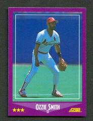 Ozzie Smith #12 Baseball Cards 1988 Score Glossy Prices