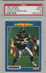 Junior Seau #34 Football Cards 1991 Score Young Superstars Prices