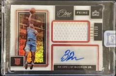 Brandon Boston Jr. #PR-BBJ Basketball Cards 2021 Panini One and One Prime Rookie Jersey Autographs Prices