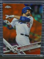 Adrian Gonzalez [Orange] Baseball Cards 2017 Topps Chrome Prices