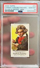 Ludwig Van Beethoven [Mini Bazooka Back] Baseball Cards 2009 Topps Allen & Ginter Prices