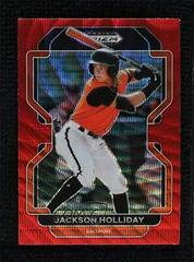 Jackson Holliday [Red Wave] Baseball Cards 2022 Panini Prizm Draft Picks Prices