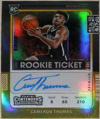 Cameron Thomas [Variation Autograph Gold] #127 Basketball Cards 2021 Panini Contenders Prices
