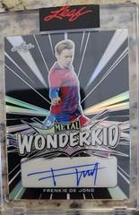 Frenkie De Jong [Prismatic Black] #WK-FDJ Soccer Cards 2022 Leaf Metal Wonderkid Autographs Prices