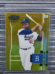 Jackie Robinson [Mirror Gold] Baseball Cards 2003 Leaf Certified Materials Prices