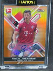 Robert Lewandowski [Orange] #BCA-RL Soccer Cards 2021 Topps Finest Bundesliga Autographs Prices